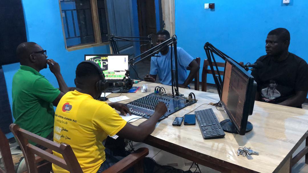 Radio studio interview supporting Vision 2040 launch